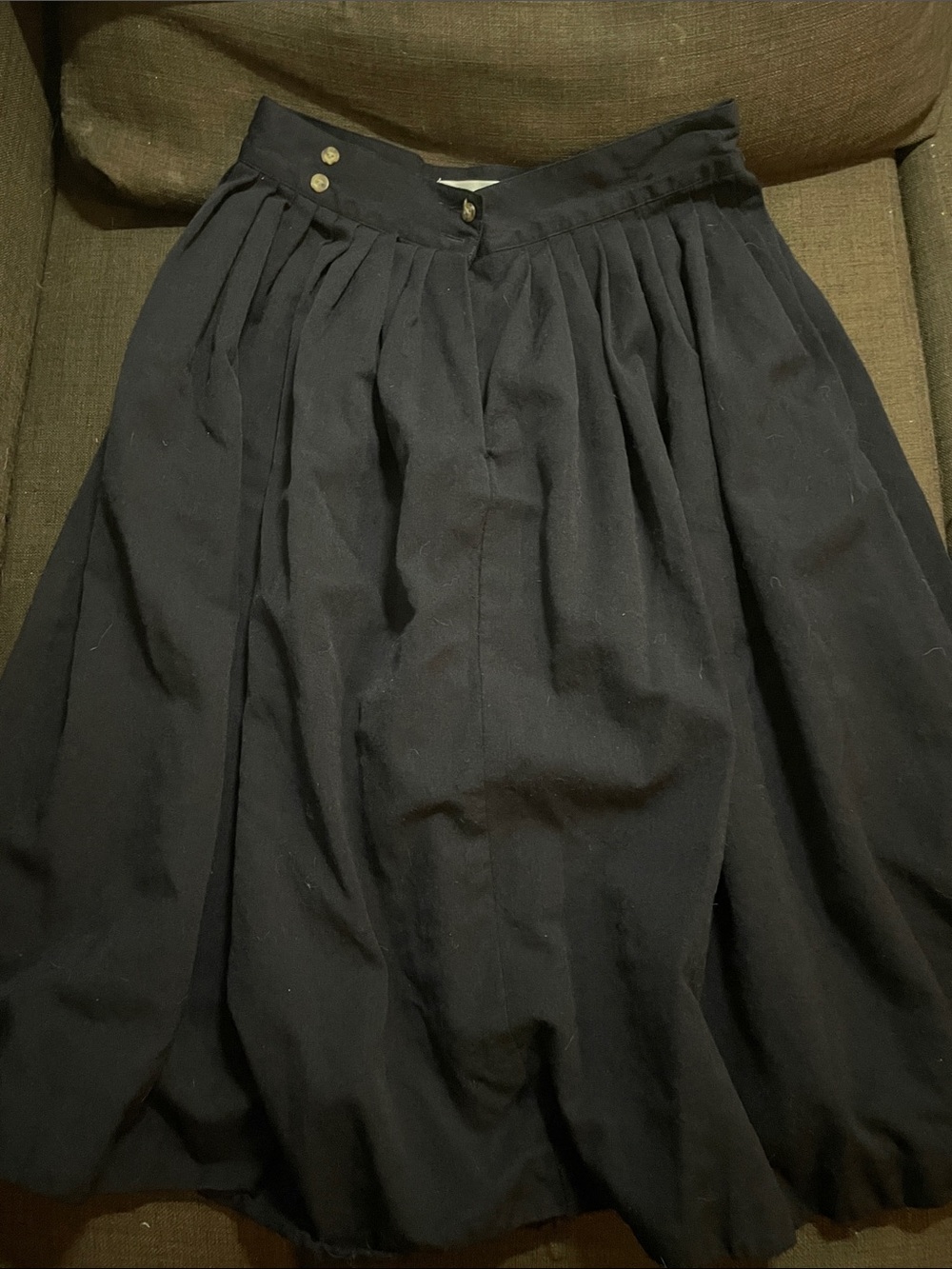 Jones New York navy blue Full Circle Skirt